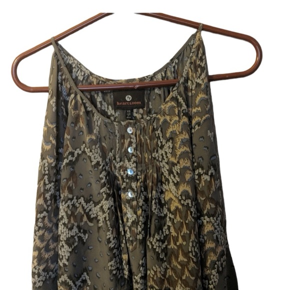 Anthropologie Heartloom 100% Silk Cold Shoulder Top Size XS - Picture 7 of 13